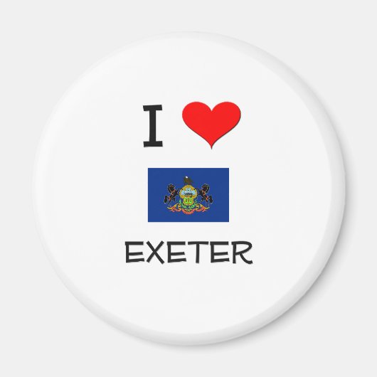 Ik hou van Exeter Pennsylvania Magneet (Voorkant)