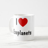 Ik hou van exoplaneten koffiemok (Voorkant links)
