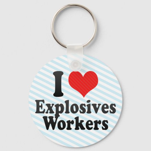 Ik hou van explosieve arbeiders sleutelhanger (Voorkant)