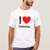 Ik hou van explosieven t-shirt (Voorkant)