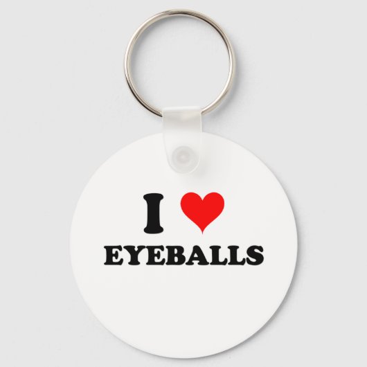 Ik hou van Eyeballen Sleutelhanger (Voorkant)
