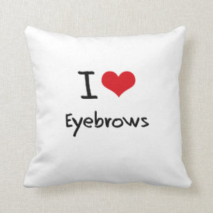 Ik hou van Eyebrows Kussen