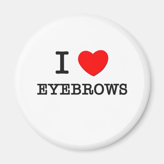 Ik hou van Eyebrows Magneet (Voorkant)