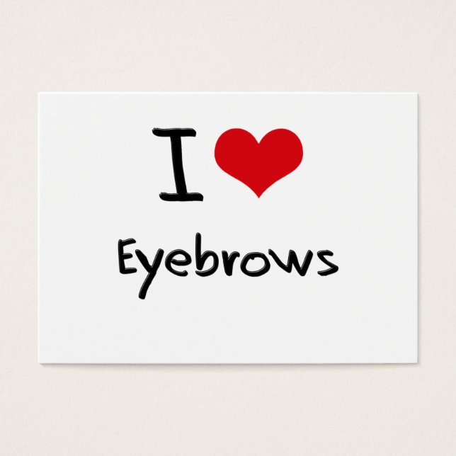 Ik hou van Eyebrows Visitekaartjes (Voorkant)