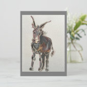 Ik hou van ezels bedankkaart (Staand voorkant)