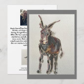 Ik hou van ezels bedankkaart (Voorkant / Achterkant)