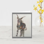 Ik hou van ezels dank je kaart (Gele Bloem)