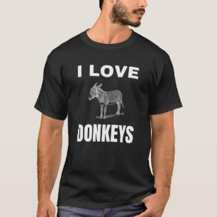 Ik hou van ezels t-shirt