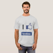 Ik hou van Facebook T-shirt (Voorkant volledig)