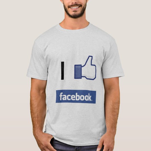 Ik hou van Facebook T-shirt (Voorkant)