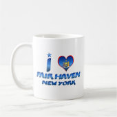 Ik hou van Fair Haven, New York Koffiemok (Links)
