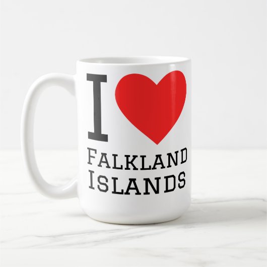 Ik hou van Falklandeilanden Koffiemok (Links)
