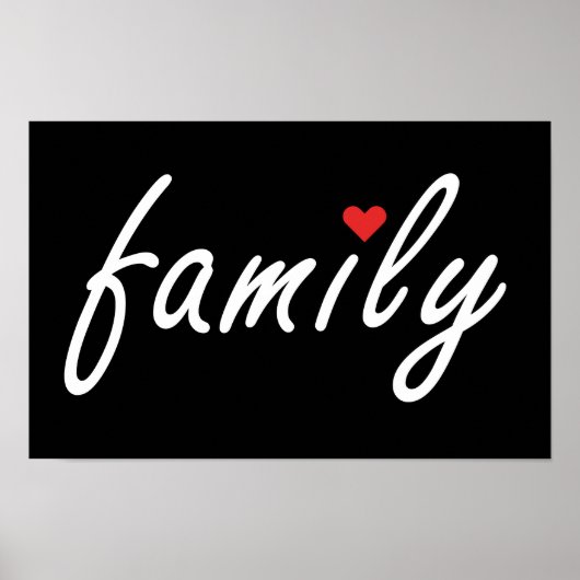 Ik hou van familie poster (Voorkant)