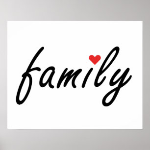 Ik hou van familie poster