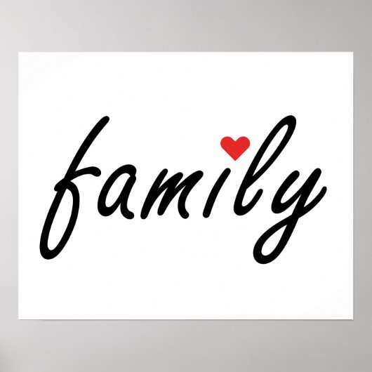 Ik hou van familie poster (Voorkant)