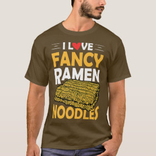 Ik hou van Fancy Ramen Noodles Funny Noodle Eater T-shirt