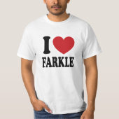 Ik hou van Farkle T-shirt (Voorkant)