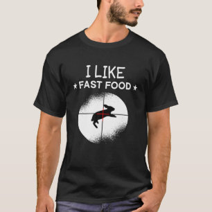 Ik hou van 'Fast Food Bunny Rabbit Hunter Hunter H T-shirt