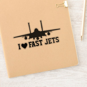 Ik hou van Fast Jets Black Strike Eagle Sticker