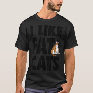 Ik hou van Fat Ca Funny Fat Cat T - shirts Vrouwen