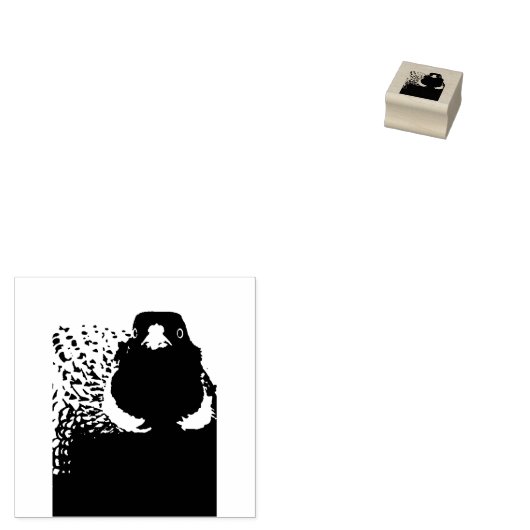 Ik hou van fazant rubberstempel (Gestempeld)