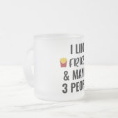 Ik hou van feeën en misschien 3 mensen matglas koffiemok (Voorkant links)