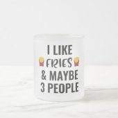 Ik hou van feeën en misschien 3 mensen matglas koffiemok (Center)