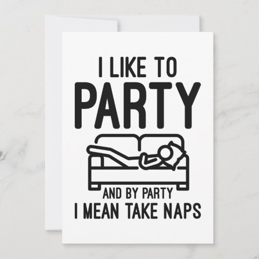 Ik hou van feest bedankkaart (Voorkant)