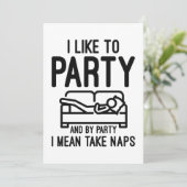 Ik hou van feest bedankkaart (Staand voorkant)