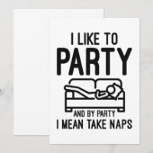 Ik hou van feest bedankkaart (Voorkant / Achterkant)