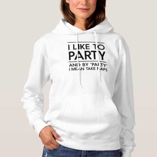 Ik hou van feest hoodie (Voorkant)