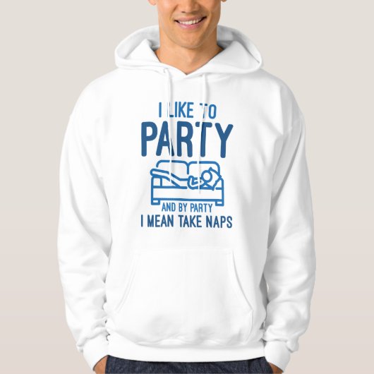 Ik hou van feest hoodie (Voorkant)