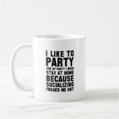 Ik hou van feest koffiemok (Links)
