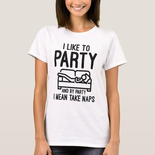 Ik hou van feest t-shirt (Voorkant)