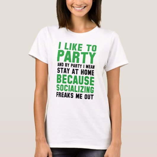 Ik hou van feest t-shirt (Voorkant)