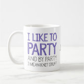 Ik hou van feesten en van een partij... koffiemok (Links)