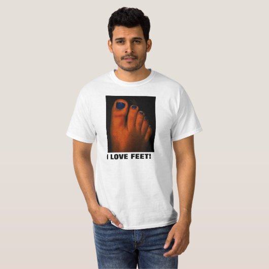 IK HOU VAN FEET! T-SHIRT (Voorkant volledig)