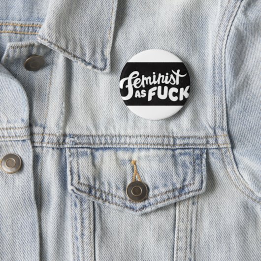 ik hou van feminisme ronde button 5,7 cm (In situ)