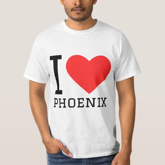 Ik hou van feniks t-shirt (Voorkant)