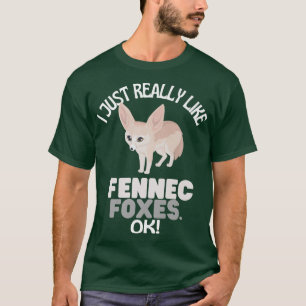 Ik hou van Fennec Foes Ok Fennec voor Humor T-shirt