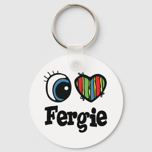 Ik hou van Fergie Sleutelhanger (Voorkant)