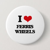 Ik hou van Ferris Wheels Ronde Button 7,6 Cm (Voorkant)