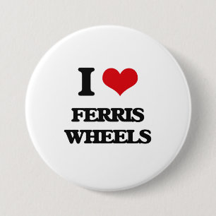 Ik hou van Ferris Wheels Ronde Button 7,6 Cm
