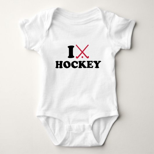 Ik hou van Field hockey Romper (Voorkant)