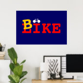 Ik hou van fiets poster (Thuiskantoor)