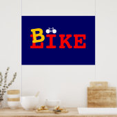 Ik hou van fiets poster (Keuken)