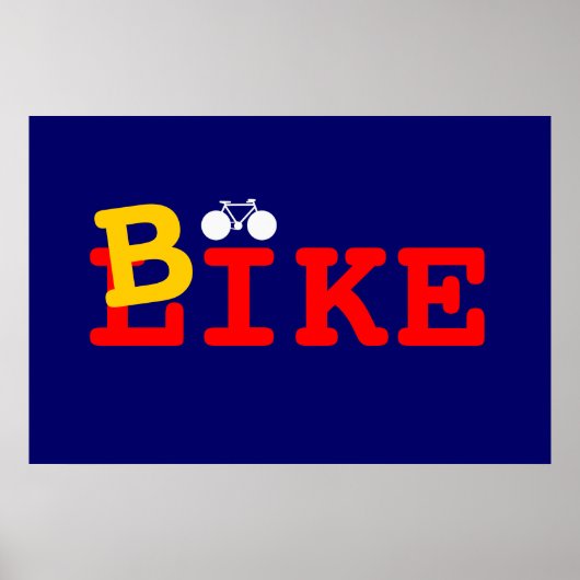Ik hou van fiets poster (Voorkant)