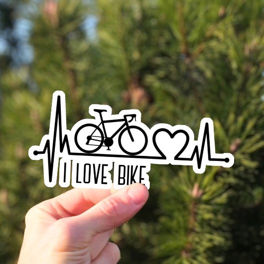 Ik hou van fiets sticker