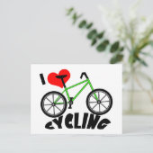 Ik hou van fietsen briefkaart (Staand voorkant)