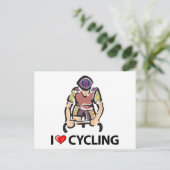 Ik hou van fietsen briefkaart (Staand voorkant)